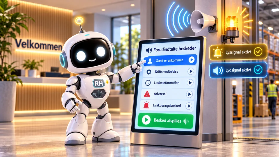 RH-Bot: Forudindtalte meddelelser udløst af jeres system