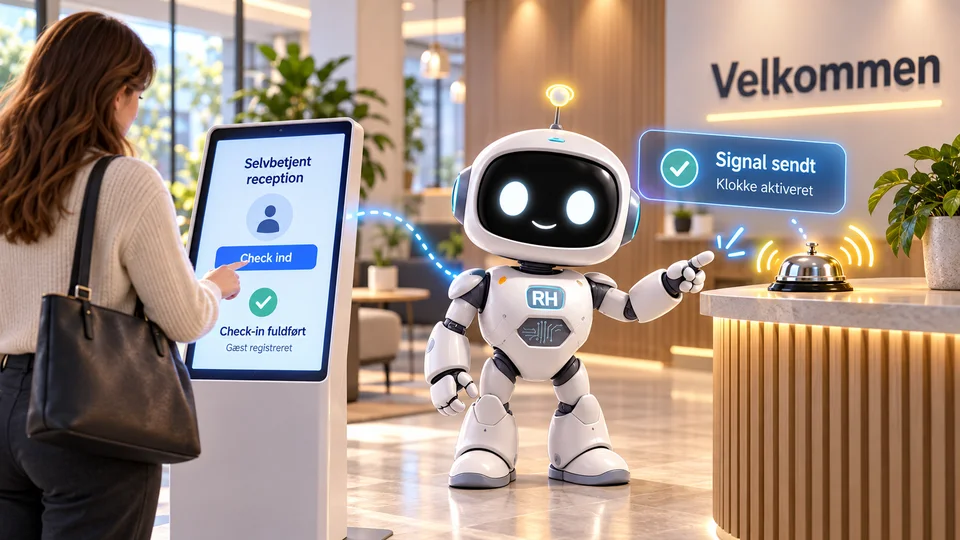 RH-Bot: Selvbetjent reception med et rigtigt signal